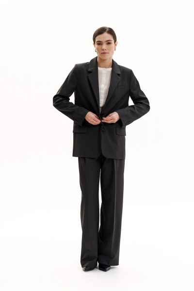 Брюки, жакет THE VERY 2400/1 графит - фото 9