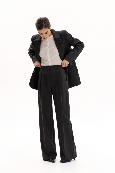 Брюки, жакет THE VERY 2400/1 графит - фото 8