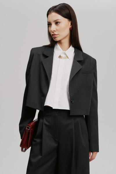 Жакет THE VERY 2407 графит - фото 2