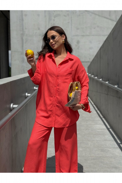 Блуза Dilana VIP 2099 лосось - фото 1