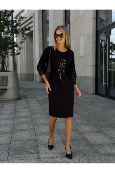 Платье Dilana VIP 2117 черный - фото 13