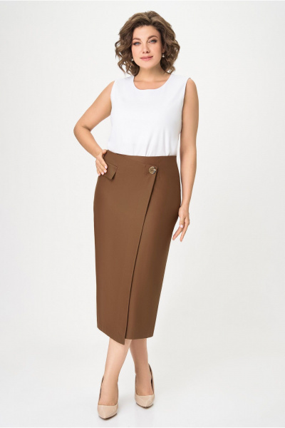 Юбка DaLi 7047 коричневая - фото 1