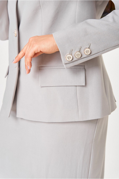 Жакет, платок, юбка DaLi 5788.2 серый - фото 8