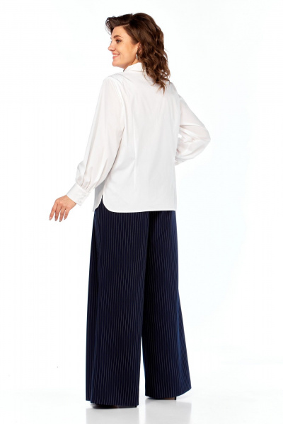Брюки Элль-стиль 2396/1 темно-синий_полоска - фото 7