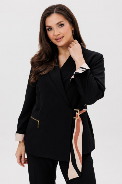 Брюки, жакет Vilena 1087 черный - фото 6