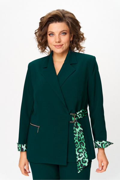 Брюки, жакет Vilena 1087 зеленый - фото 11