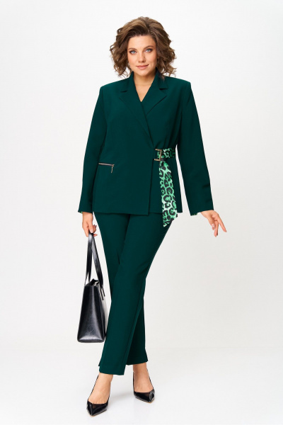 Брюки, жакет Vilena 1087 зеленый - фото 7