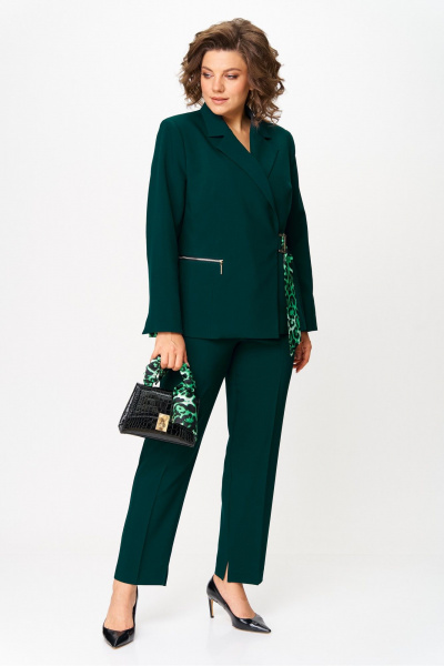Брюки, жакет Vilena 1087 зеленый - фото 3