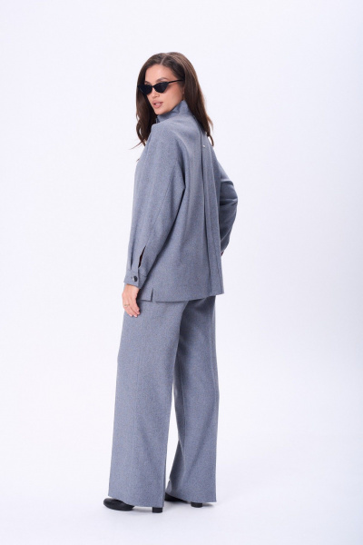 Брюки, жакет Vilena 1089 серый - фото 3