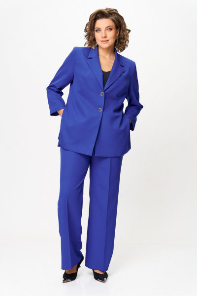 Брюки, жакет Vilena 1094 василек - фото 2