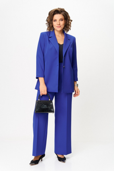Брюки, жакет Vilena 1094 василек - фото 1