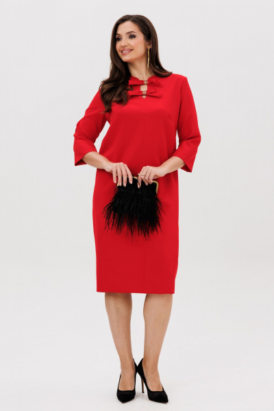 Платье Vilena 1095 красный - фото 4