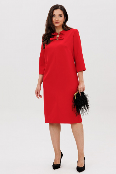 Платье Vilena 1095 красный - фото 3