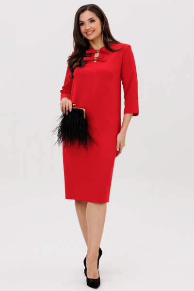 Платье Vilena 1095 красный - фото 2