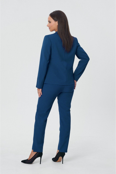 Брюки, жакет Vilena 1003 синий_графит - фото 3