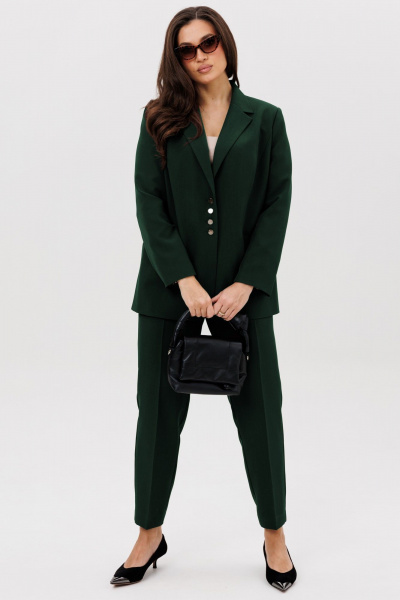 Брюки, жакет Vilena 1009 бутылка - фото 1