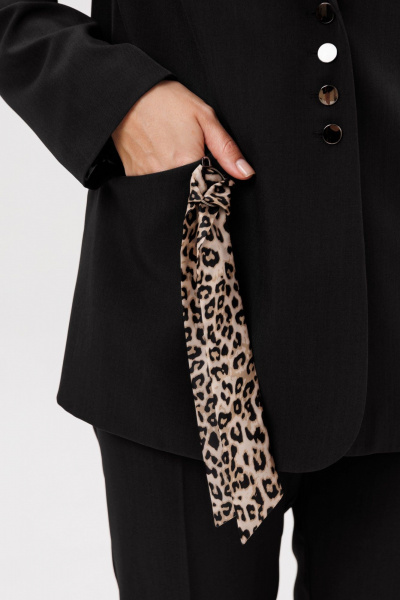 Брюки, жакет Vilena 1009 черный - фото 3