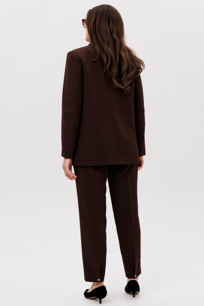 Брюки, жакет Vilena 1009 шоколад - фото 9