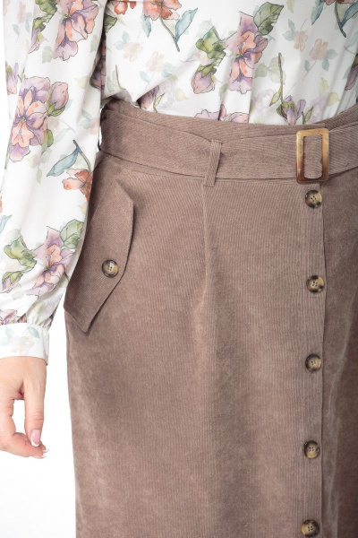 Юбка Anelli 919 бежевый - фото 11