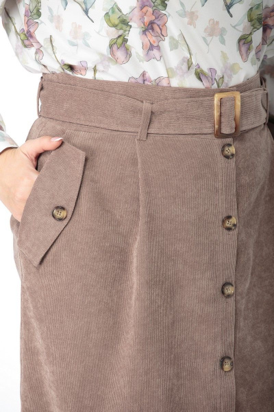 Юбка Anelli 919 бежевый - фото 10