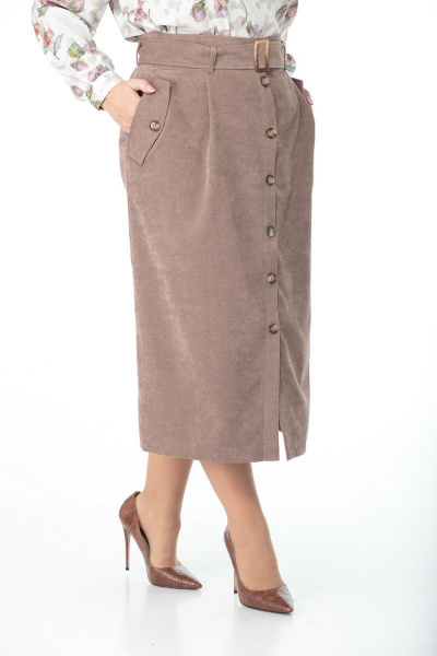Юбка Anelli 919 бежевый - фото 3
