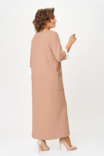 Платье Michel chic 2183 бежевый - фото 6