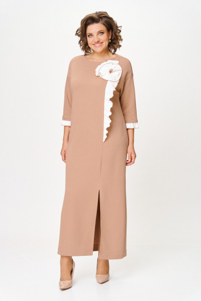Платье Michel chic 2183 бежевый - фото 1