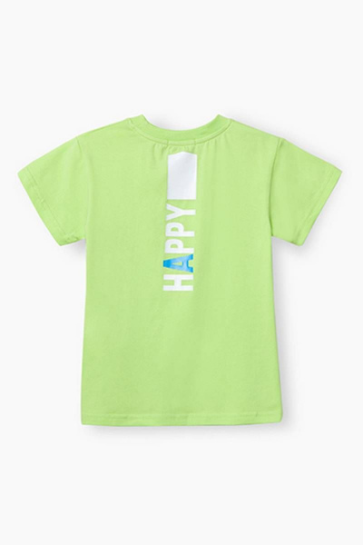 Летняя Майка из хлопка для мальчика Bell Bimbo 210205 салат - фото 2