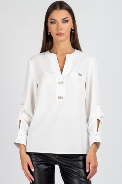 Блуза VIZAVI 739 молочный - фото 1