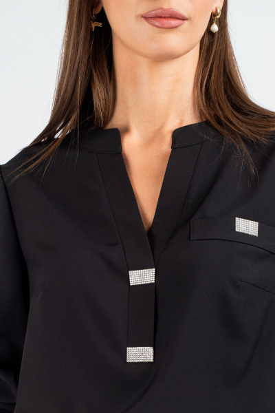 Блуза VIZAVI 739 черный - фото 9