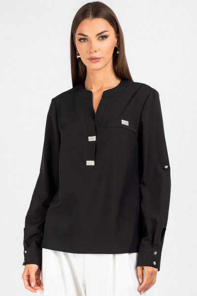 Блуза VIZAVI 739 черный - фото 7