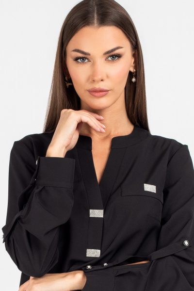 Блуза VIZAVI 739 черный - фото 6