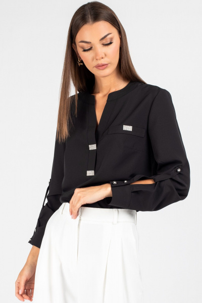 Блуза VIZAVI 739 черный - фото 2