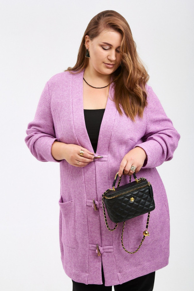 Кардиган Avenue 0322-3 розово-фиолетовый - фото 6