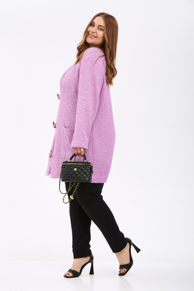 Кардиган Avenue 0322-3 розово-фиолетовый - фото 3