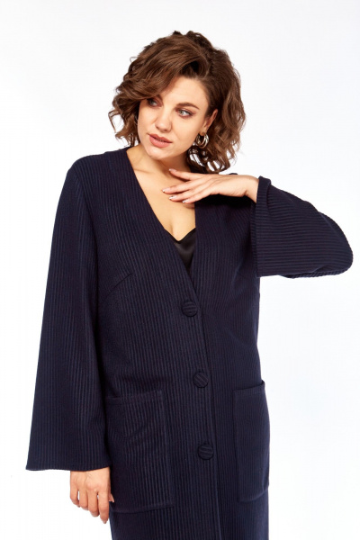 Кардиган Avenue 0340 темно-синий - фото 6