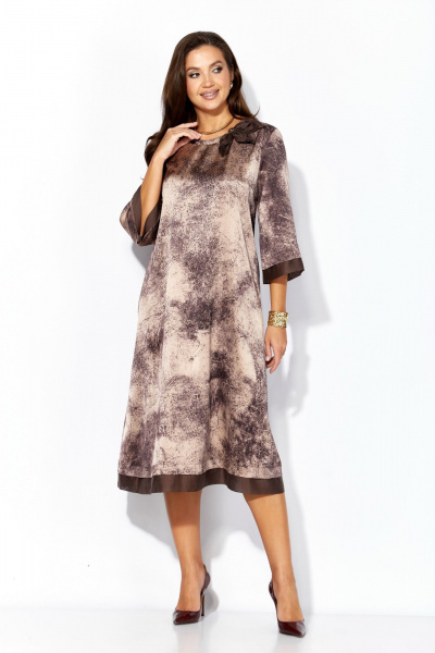 Платье TAiER 1392 мрамор_капучино - фото 6