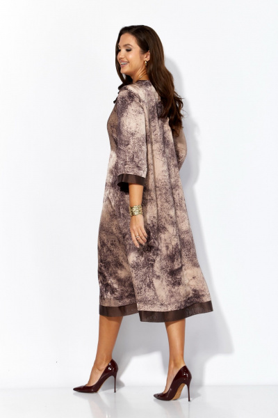 Платье TAiER 1392 мрамор_капучино - фото 5