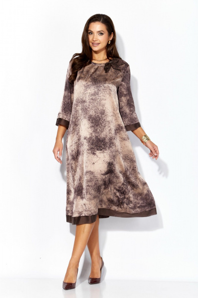 Платье TAiER 1392 мрамор_капучино - фото 2