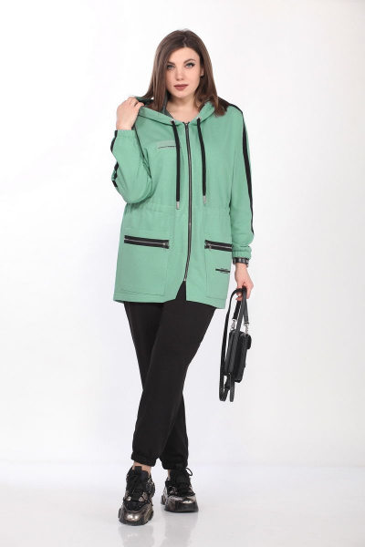 Брюки, куртка Lady Secret 2740 бирюза+черный - фото 1