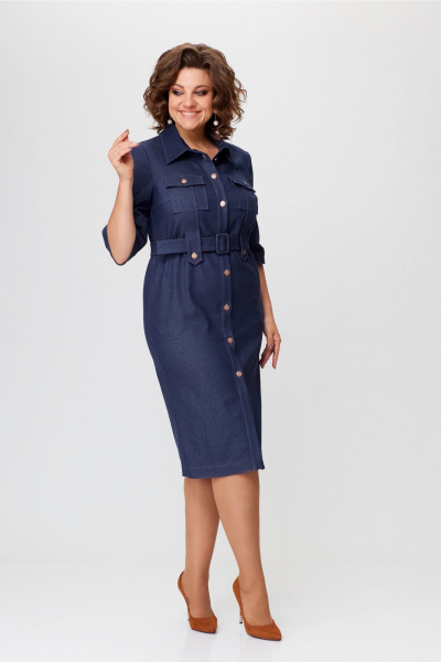 Платье Bonna Image 939/1 синий - фото 8