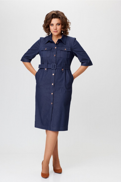 Платье Bonna Image 939/1 синий - фото 7