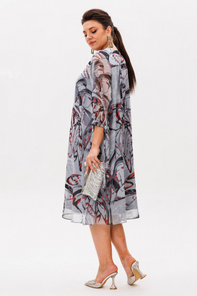 Платье Anelli 1535 красные_бабочки - фото 10