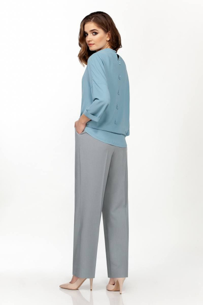 Блуза, брюки Olegran 3684 голубой - фото 2
