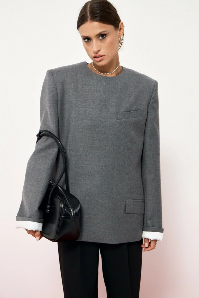 Жакет ATTIKA А3394 серый - фото 4