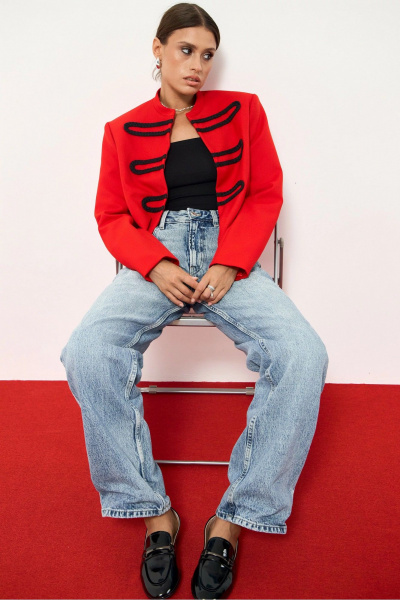 Жакет ATTIKA А3396-2 красный - фото 5