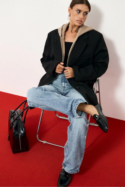 Жакет ATTIKA А3397 черный - фото 6