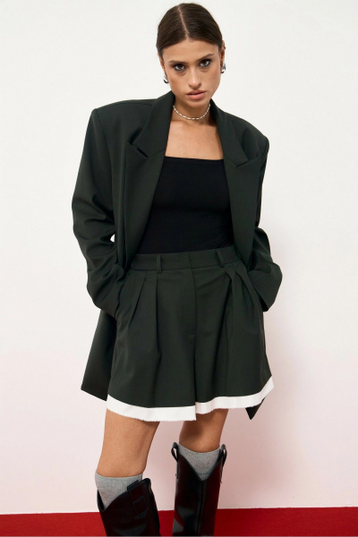 Жакет, шорты ATTIKA А3399 хаки - фото 5