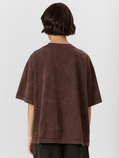 Футболка Mark Formelle 112961-1/25-ОБР38416П-0 ACID_WASH_коричневый_печать_009.2_Эйсид_1_сл_н - фото 5
