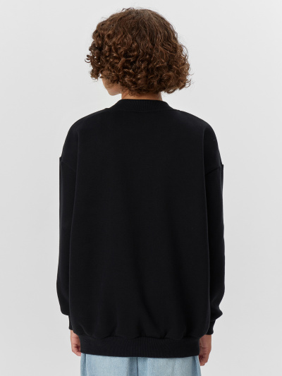 Свитшот Mark Formelle 123474/24-34214П-7П черный_печать_1_сл_на_пол - фото 5